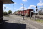 Southbound freight crossing the CN(IC)/CSX diamond